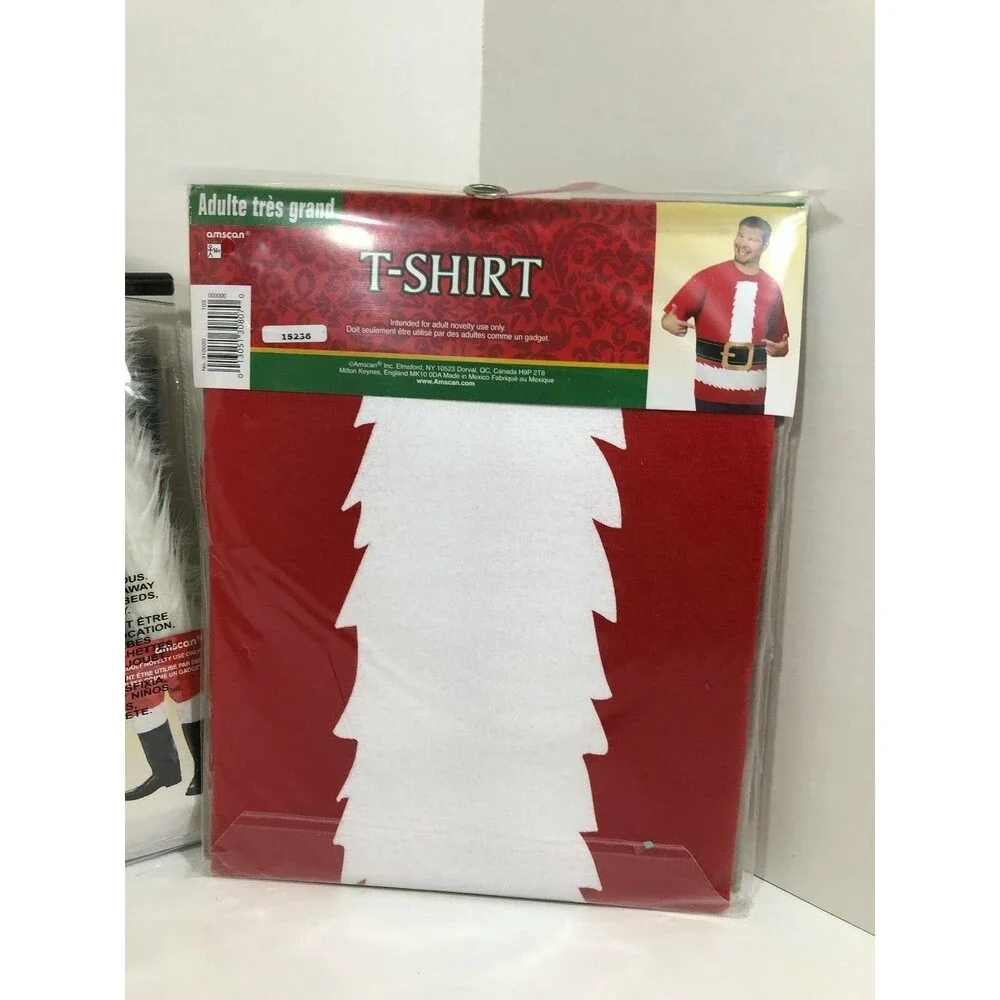 Amscan Halloween Costume Santa Shirts & Boot Covers NIP - Picture 5 of 7